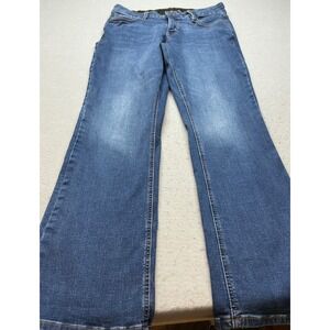 Liz Claiborne Sara Bootcut Jeans Medium Wash Mid-Rise Size 8 Stretch Denim Mens